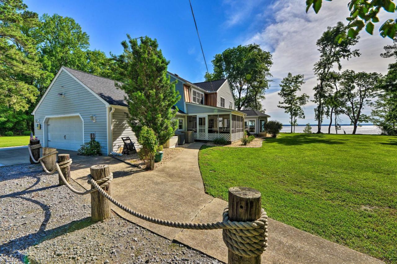 Bayfront Blounts Creek Home Private Beach And Dock! Whichard Beach Экстерьер фото