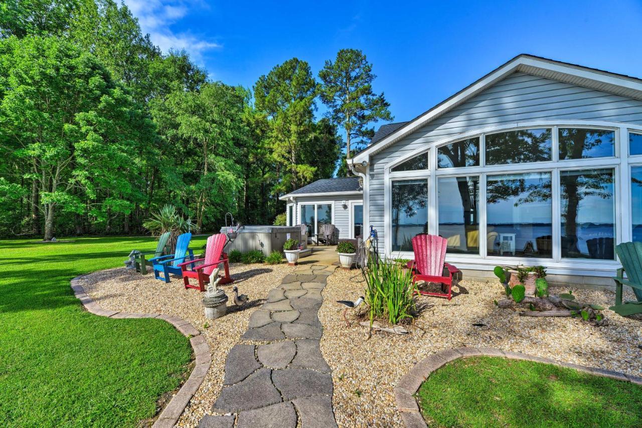 Bayfront Blounts Creek Home Private Beach And Dock! Whichard Beach Экстерьер фото