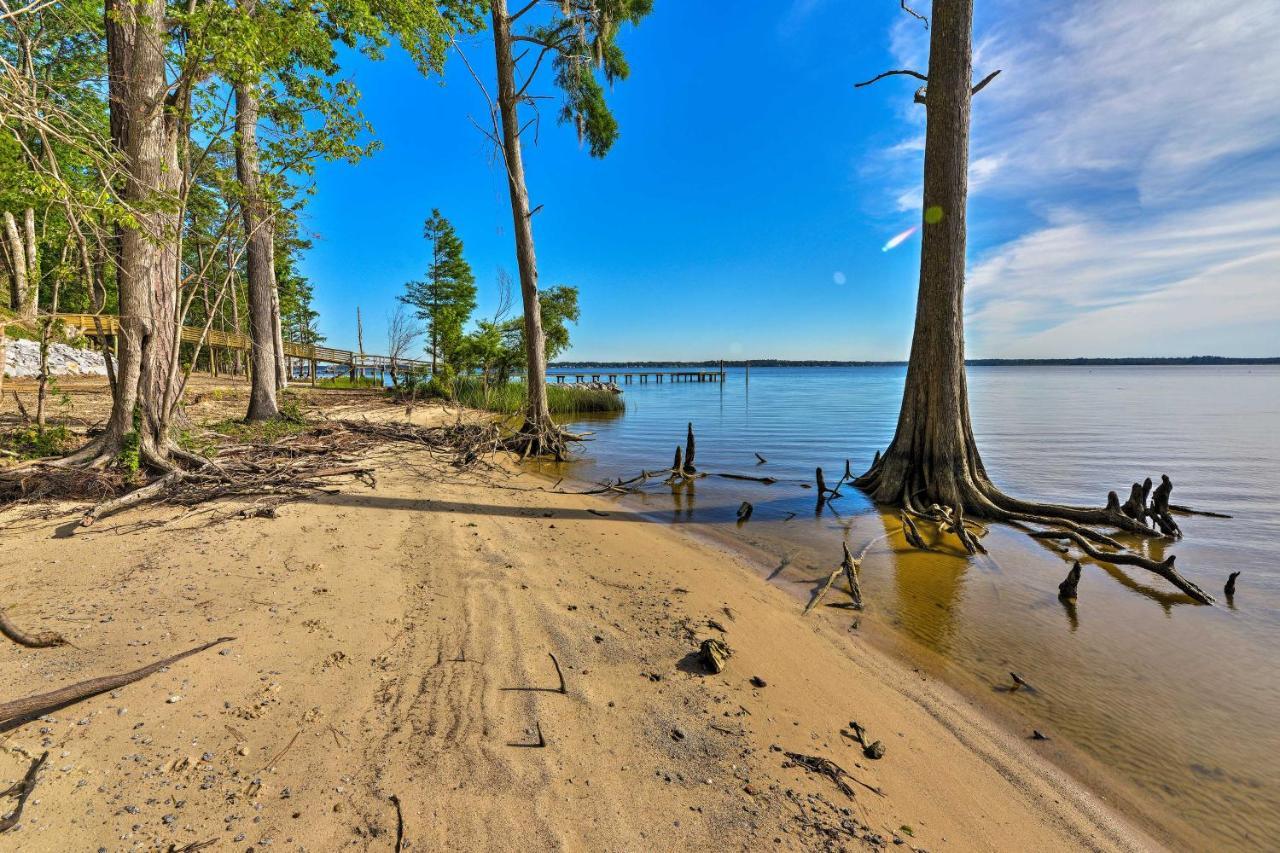 Bayfront Blounts Creek Home Private Beach And Dock! Whichard Beach Экстерьер фото