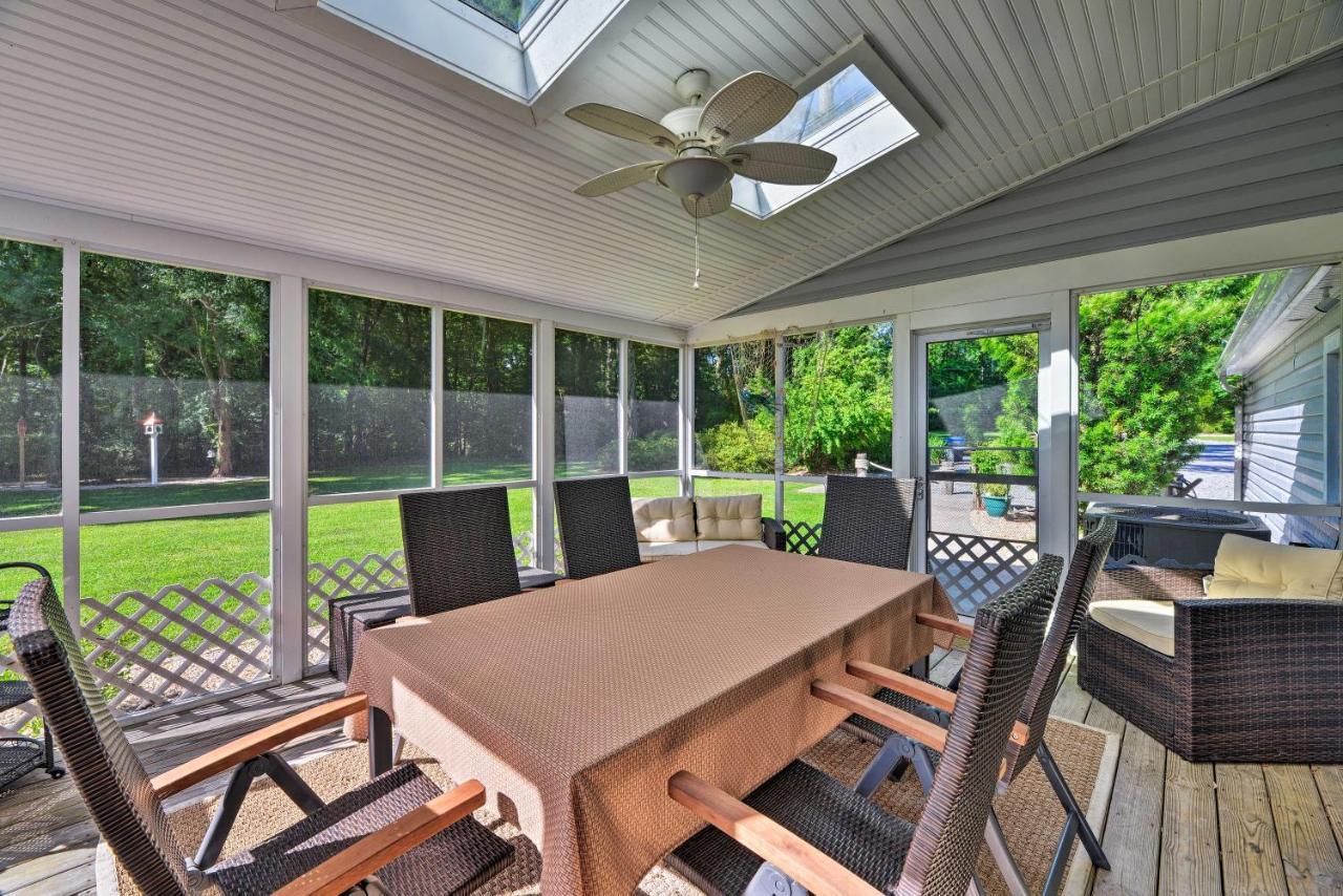 Bayfront Blounts Creek Home Private Beach And Dock! Whichard Beach Экстерьер фото