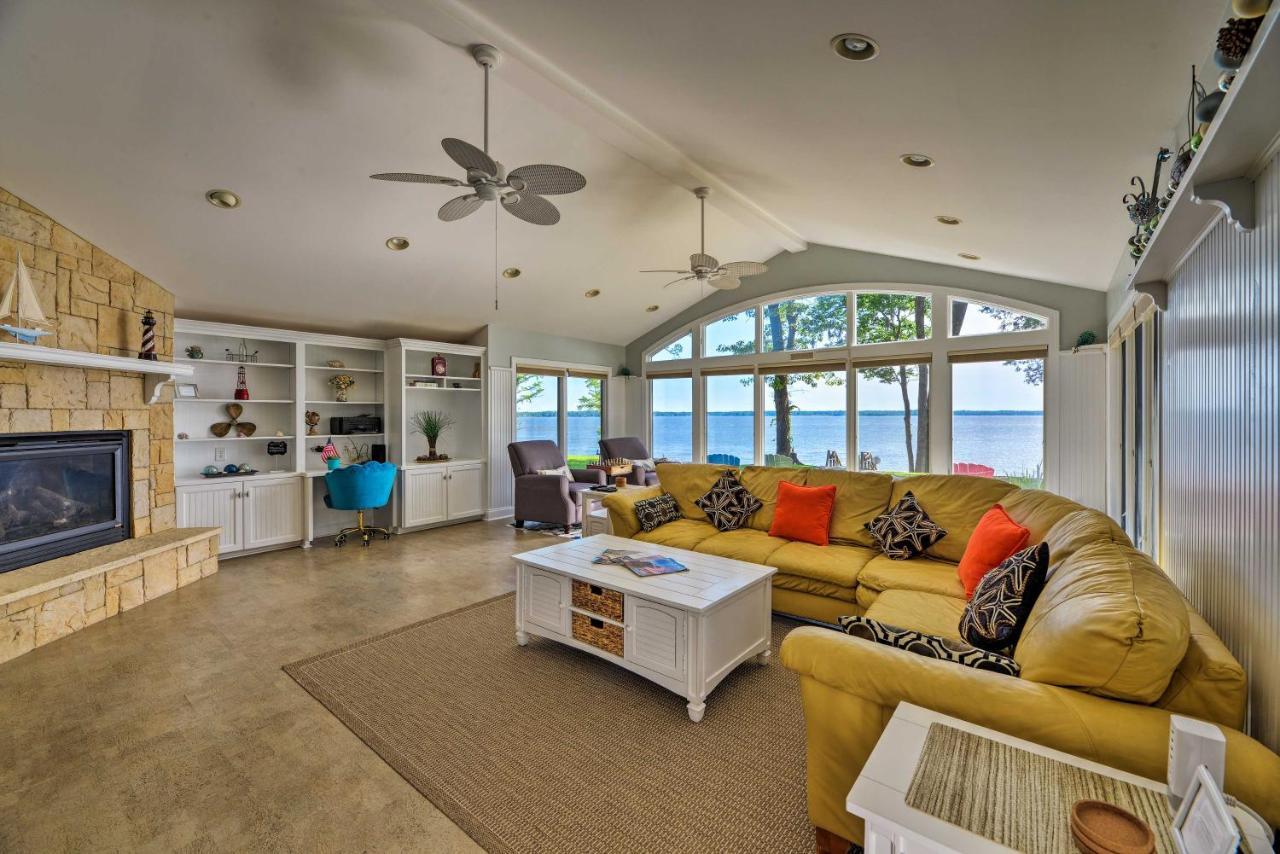 Bayfront Blounts Creek Home Private Beach And Dock! Whichard Beach Экстерьер фото