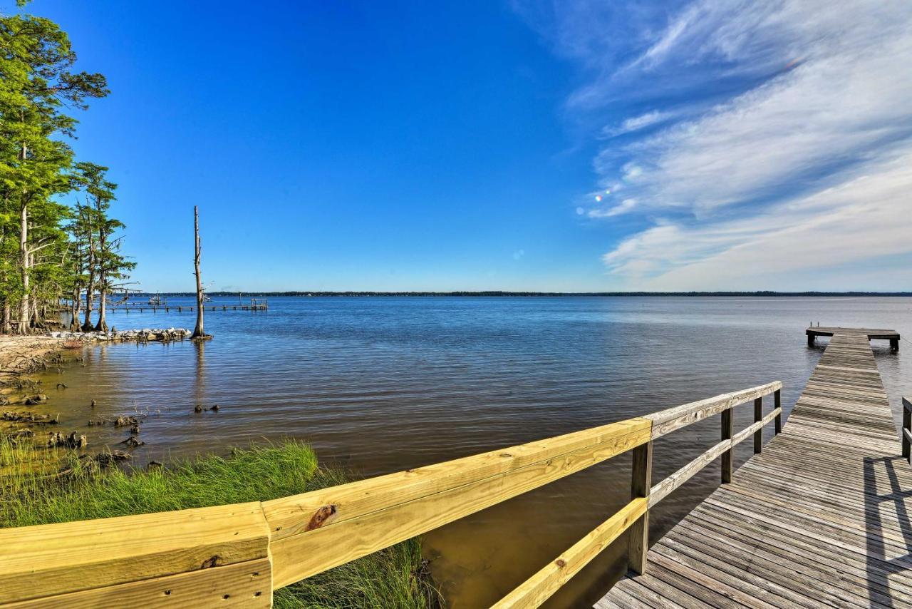 Bayfront Blounts Creek Home Private Beach And Dock! Whichard Beach Экстерьер фото